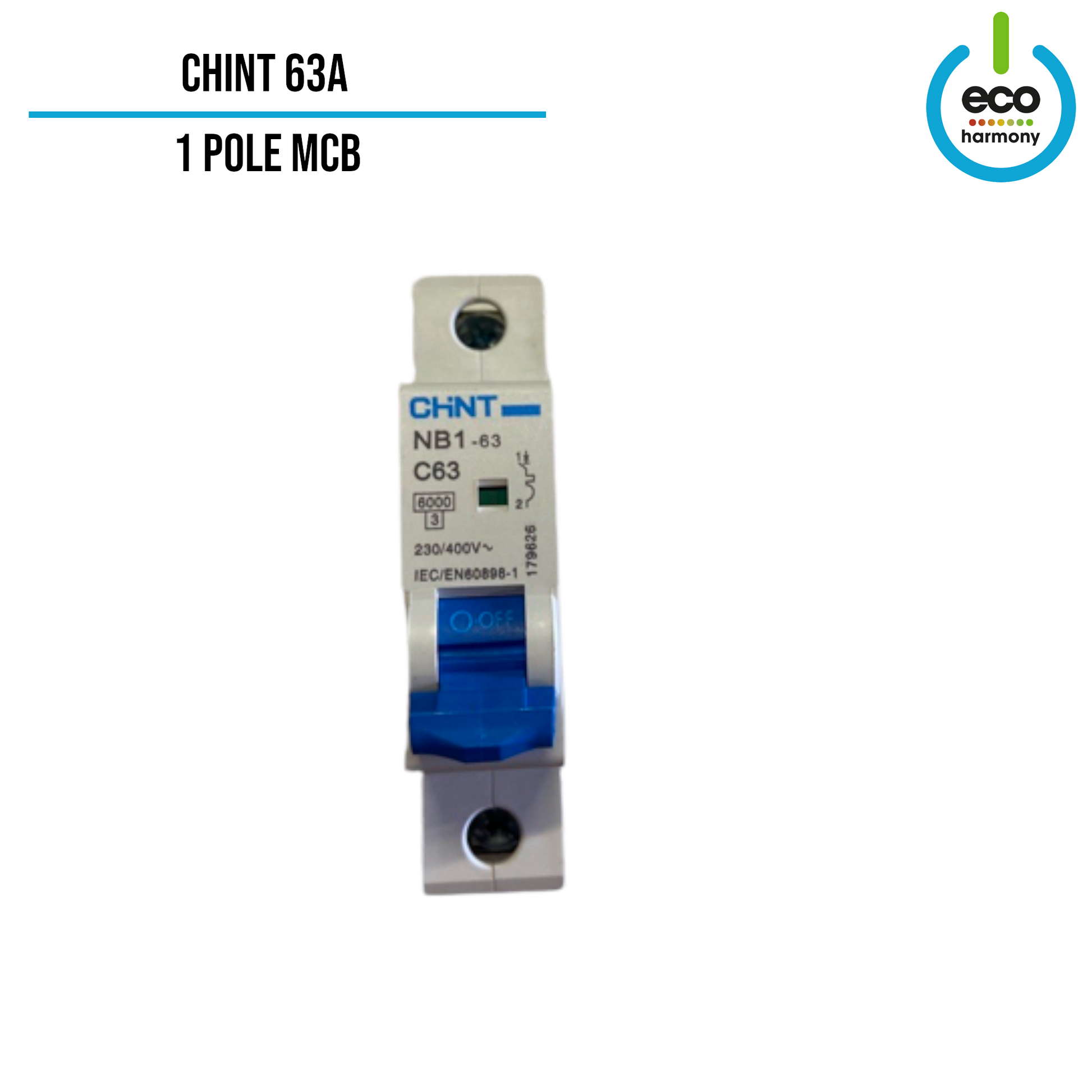 CHINT 40A/63A 1,2,4 Pole C Curve 10KA MCB