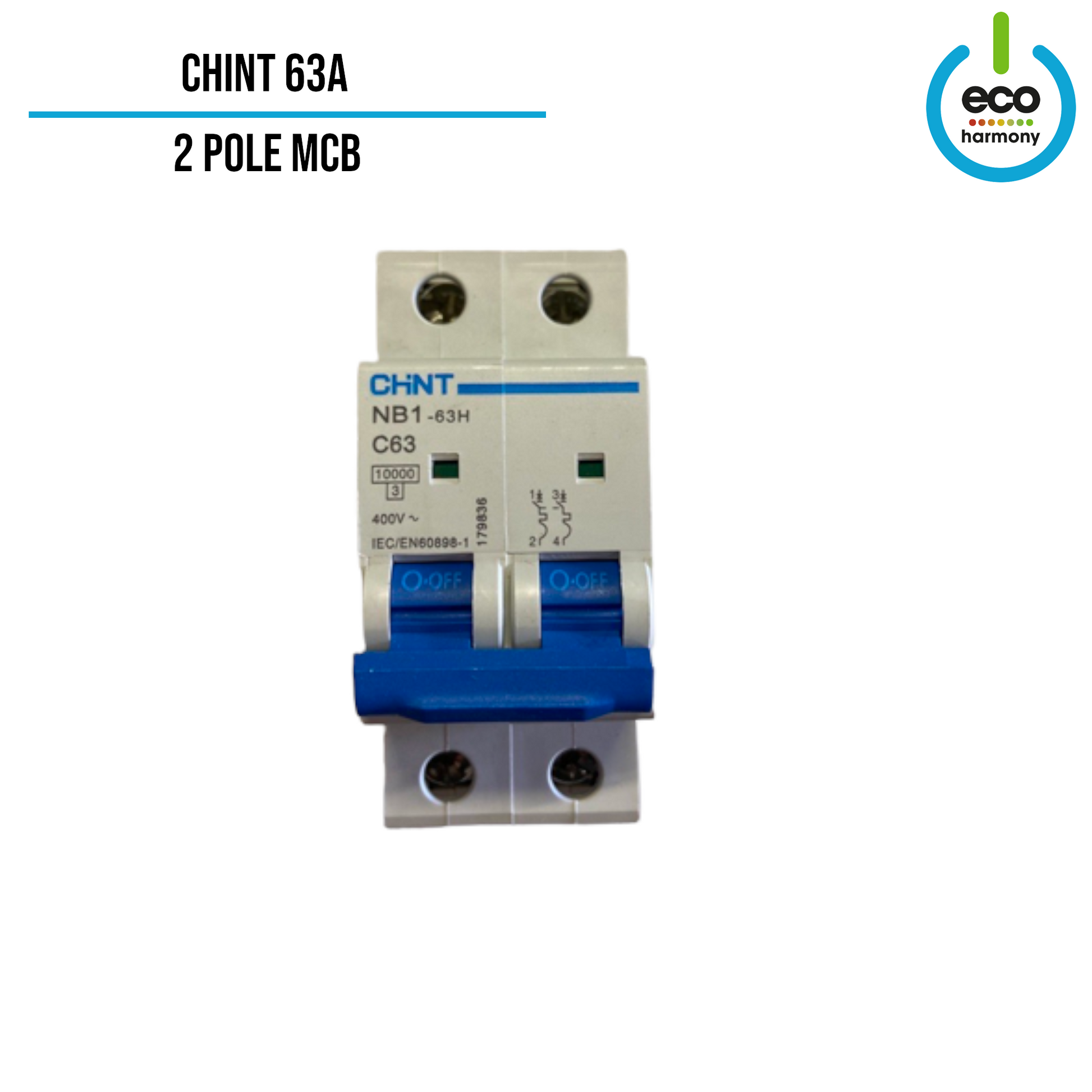 CHINT 40A/63A 1,2,4 Pole C Curve 10KA MCB