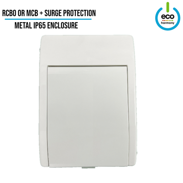 Surge Protection + Electrical Protection - Fitted Consumer Unit Metal IP65