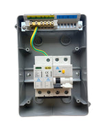 IP65 Plastic Consumer Unit with RCBO and Surge Protection – Front View