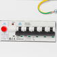 5-pole MCB installed in consumer unit with wiring and protective devices
