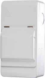 WCED metal IP40 empty enclosure showing steel construction and cable knock‑outs for wiring flexibility
