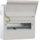 WCED metal IP40 empty enclosure with raised DIN rail and neutral earth bars for indoor switchgear and EV distribution boards
