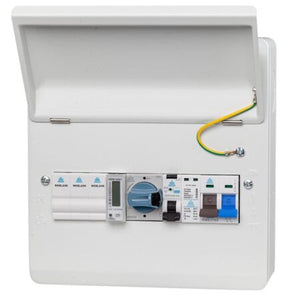 WCED Solar PV Consumer Unit – 20A Bi-Directional RCBO, 32A Isolator & kWh Meter