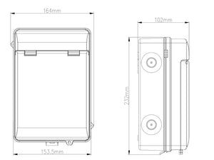 IP65 Metal EV Consumer Unit – RCBO, MCB & Surge Protection