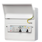 WCED Fitted Consumer Unit IP40 - PME + 40A RCBO (Surge Protection + Kwh meter + Load Balancing Options available)