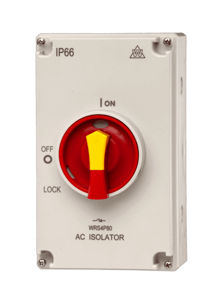 WCED 4 Pole Rotary Isolator Switches 20A-125A
