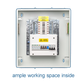 WCED 3-Phase TPN Distribution Board with 4-Pole 125A Main Switch & Type 2 Surge Protection