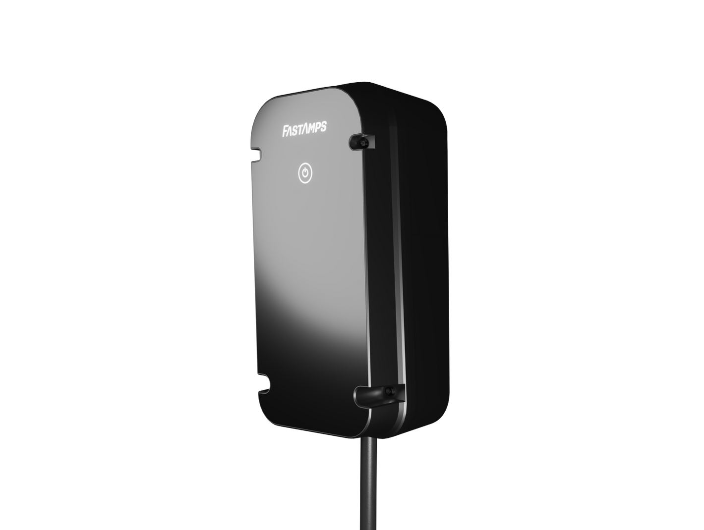 FastAmps Alpha7 wall-mounted Type 2 EV charging unit isolated studio image