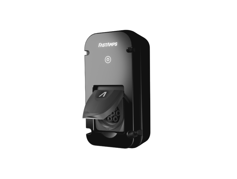 FastAmps Alpha7 electric car charger product design render isolated on white
