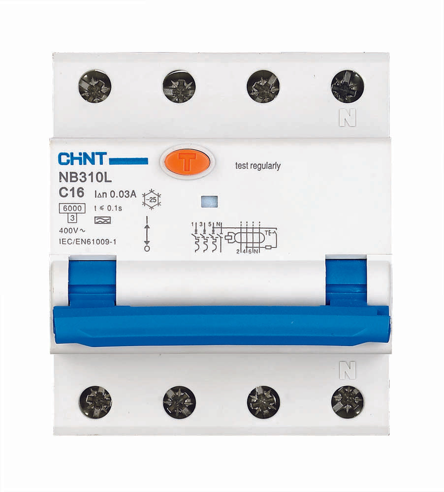 CHINT RCBO Type A RCCB, Type C MCB, 30mA pulsating DC-sensitive (16A or 32A, 2 Pole or 4 Pole Variants Available)