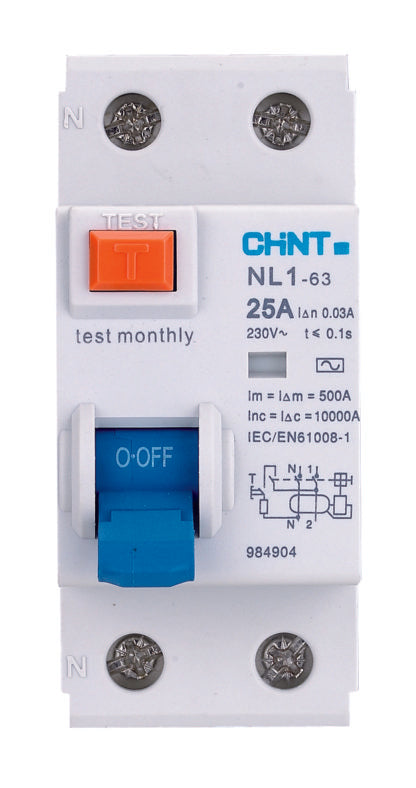 CHINT 63A Type A RCD (2 & 4 Pole Variants Available)