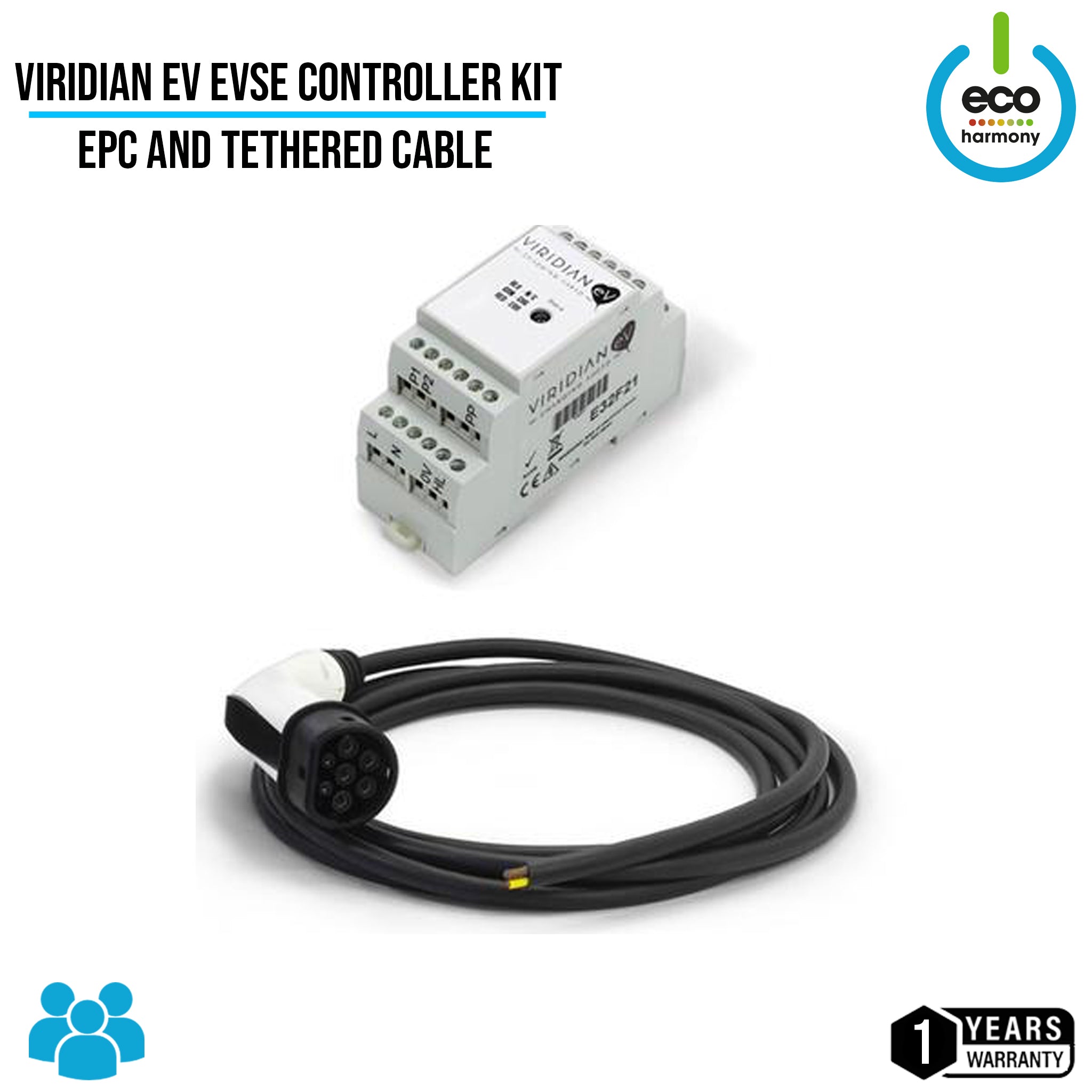 Eva Epo Control Module Tethered EVSE Controller Kit (EPC and Cable) | ecoHarmony