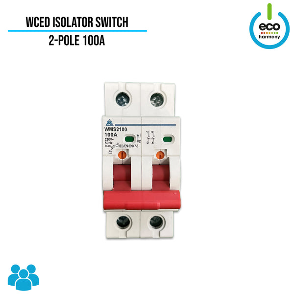 WCED 2 POLE 100A Isolator Switch