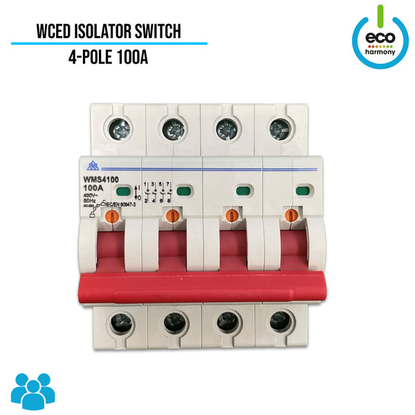 WCED 100A 4-Pole Isolator Switch