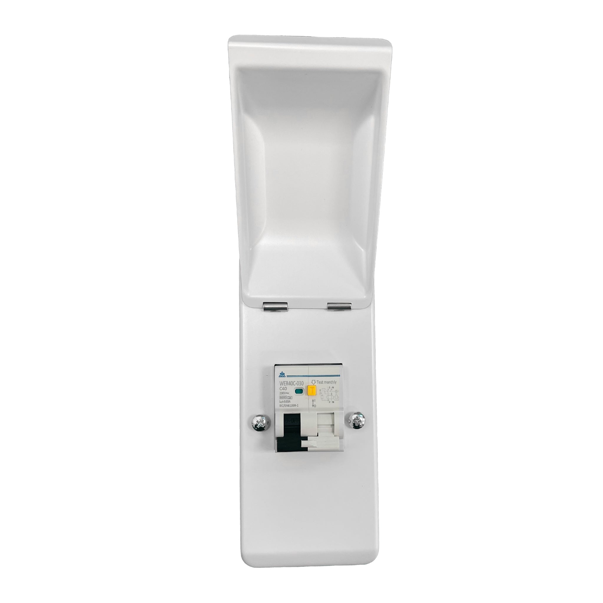Fitted Consumer Unit Metal 2 Module IP40 White - RCBO or MCB