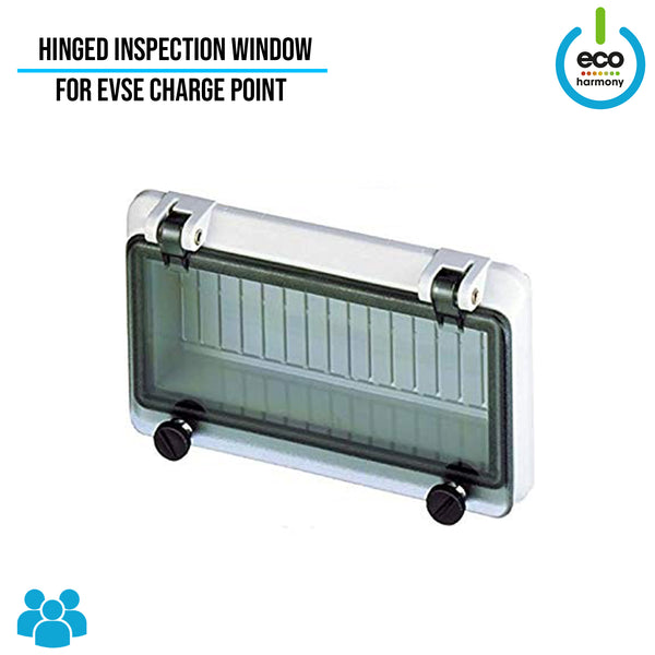 Hinged Inspection Window for EVSE Charge Point DIN modules such as RCBO/RCD/Contactor/KWH meter